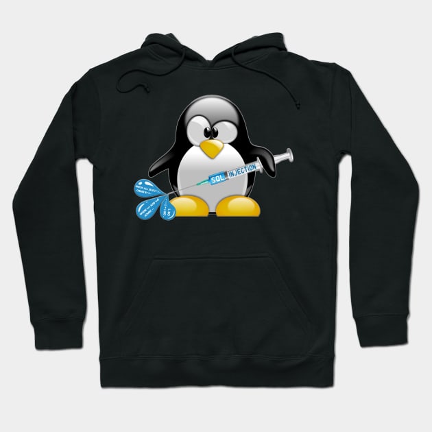 Linux SQL Injection - Cyber Security - Ethical Hacker Hoodie by Cyber Club Tees